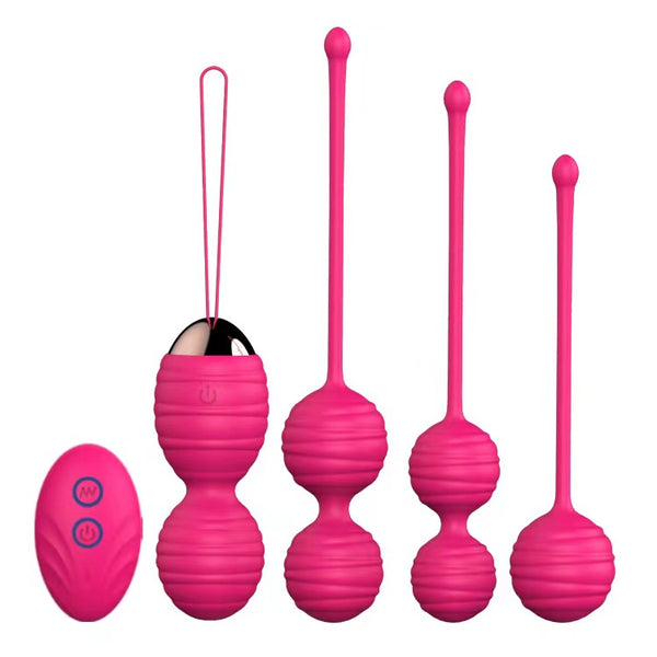 SISU 5PCS KEGEL BALL SET FOR WOMEN WITH REMOTE CONTROL - Adult Pleasure Toy