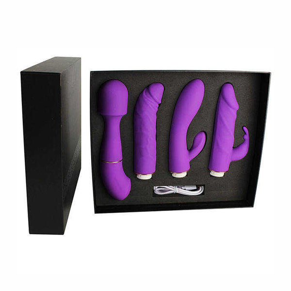 SISU LUXURY VIBRATORS SET 4 in 1 - Adult Pleasure Toys